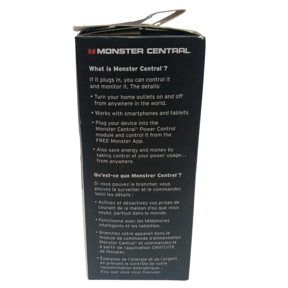 Monster‎ Central 100MC Remote Control Power Outlet + Smartphone App Monitor